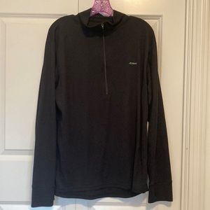 Men’s 3/4 Zip Eastern Mountain Sports Sweatshirt Size XL Black